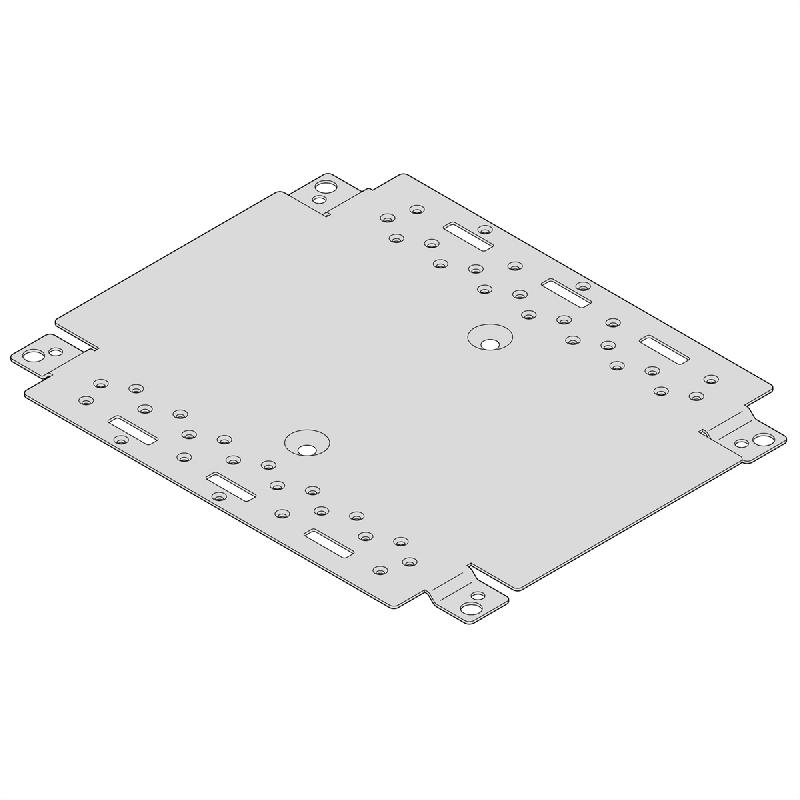 Plaque de montage SCHROFF Interscale pour la mallette 310W x 221D_0