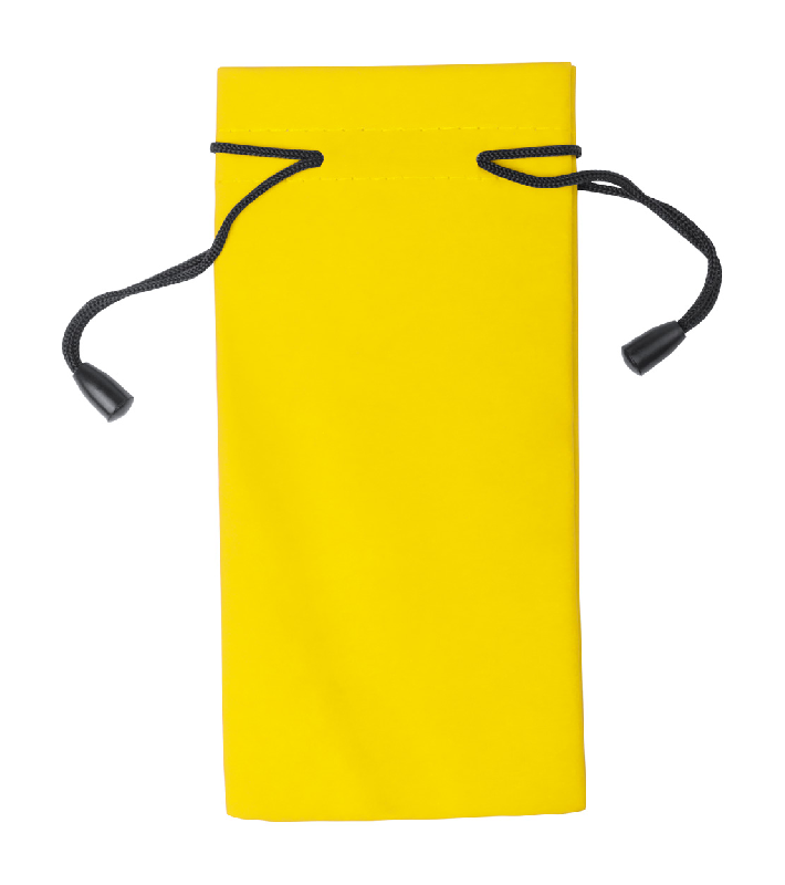 Pochette pour lunettes en polyester - légère et couleur jaune - 7g_0