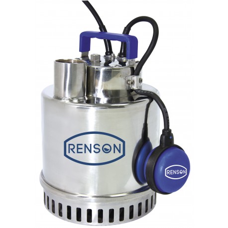 Pompe vide-cave eaux claires - Mono tout inox - 1.5 kW - Renson - Débit 400 L/min - Garantie 24 mois_0