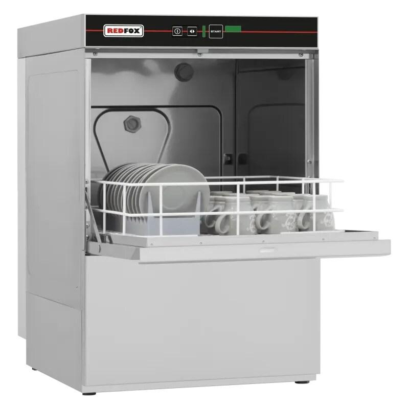 RM GASTRO Lave-vaisselle frontal revêtement simple avec pompe de vidange 39x39 - 230 V REDFOX - QQI 42 P - REDFOX - 0615402558860_0