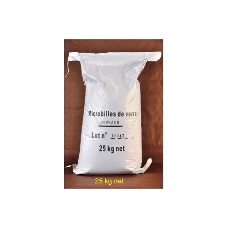 Sable pour sableuse et abrasifs - sac de 25 kg microbilles de verre pour  cabine de sablage