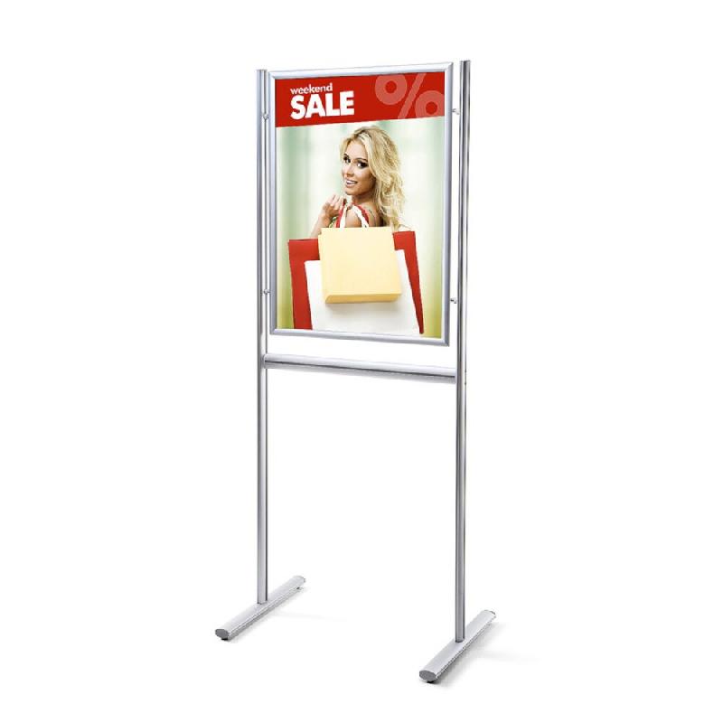 SHOWDOWN Displays Exposiciónate Panneau D'information Dessin Standard A1 Coins En Onglet 25 mm IBA1G25 - argenté aluminium 8595578309263_0