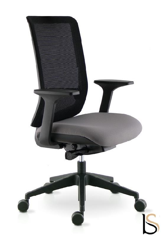 Siège bureautique Wi max dossier filet - Sokoa - Gris, Non, Réglable 3D, Oui, Classique_1