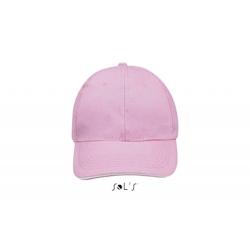 Sol's - Casquette 6 panneaux BUFFALO Rose / Blanc Taille Unique - Taille unique rose 3660734090677_0