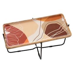 Table basse récifs -  Multicolore Rectangle Métal Amadeus 70x35 cm - multicolore 3520071887173_0