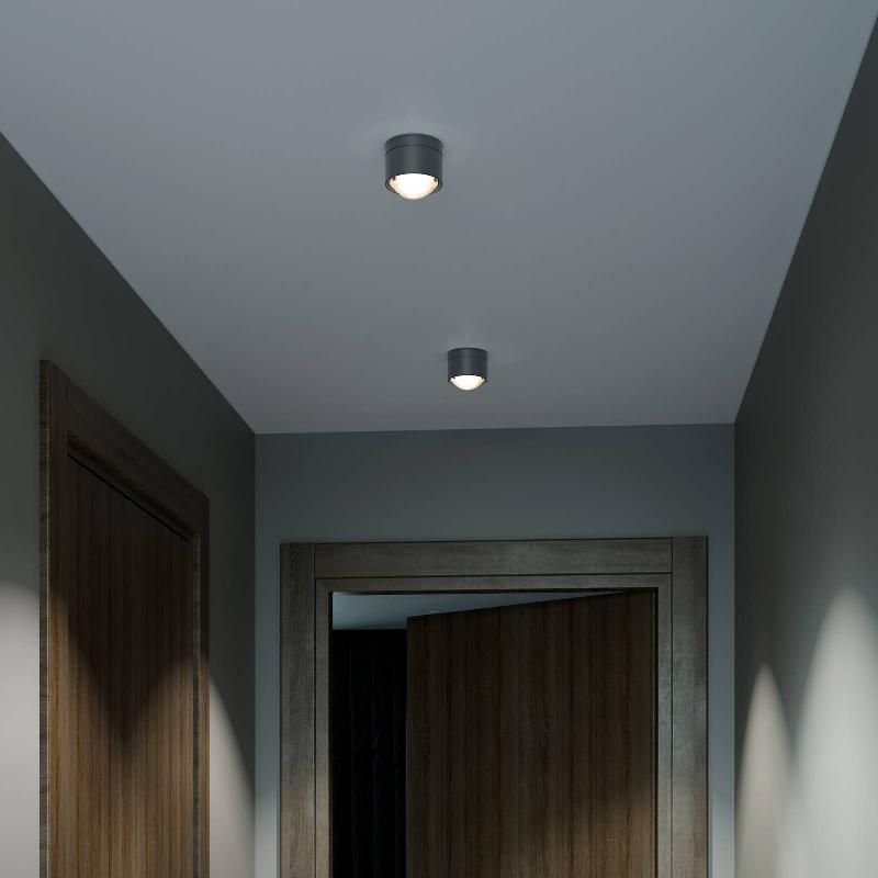 TOP LIGHT PUK! 80 ONE SPOT LED LENTILLE MATE, ANTHRACITE