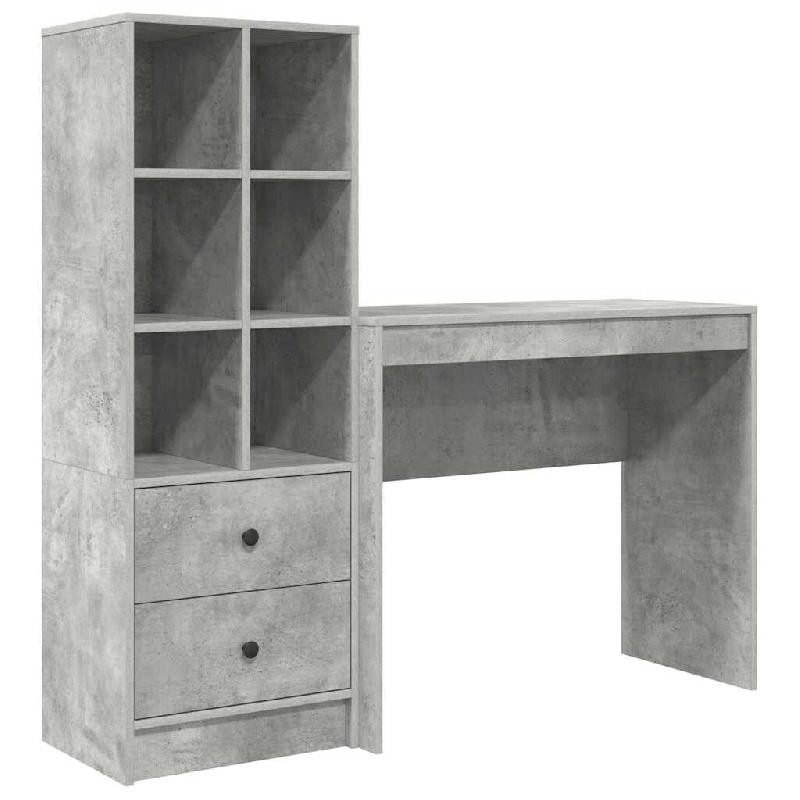 VidaXL Bureau avec tiroir 2 pcs Gris béton Modèle Titan Select Pro - 3337324_0