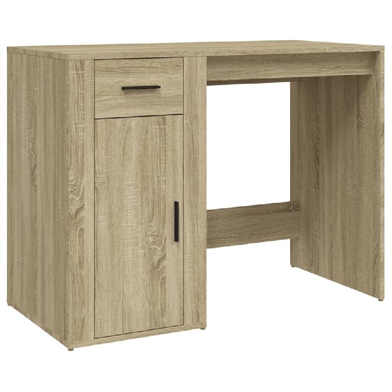 VidaXL Bureau Chêne sonoma 100x49x75 cm Bois d'ingénierie Modèle Apex Studio - marron 816787_0
