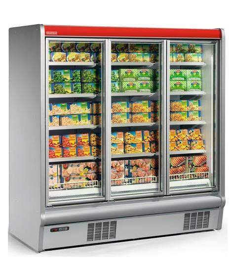 Vitrine réfrigérée négative verticale murale - Modèle ARGUS BT avec portes en aluminium et isolation thermique_0