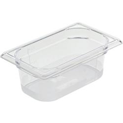 Bac gastronorme Copolyester Cristal+ plein sans anse GN 1/4 profondeur 150 mm - Bourgeat - 755115_0