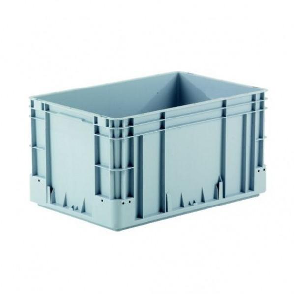 Bac norme Europe à poignées fermées - 600 x 400 mm - Hauteur 320 mm - Conception pour stockage et transport_0
