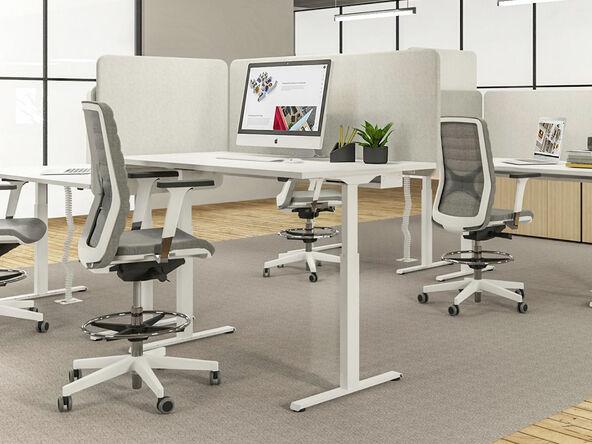 Bureau individuel Active - réglage en hauteur électrique - 68 à 115 cm - Capteur anticollision_0