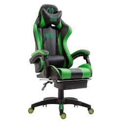 CLP Fauteuil de Bureau Ignite Similicuir Noir / Vert - vert polyester 1925605125_0