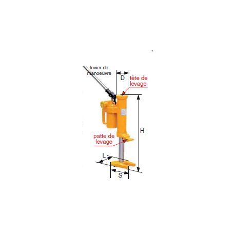 Cric hydraulique à patte 5, 10 & 25 tonnes Référence   6010A_0