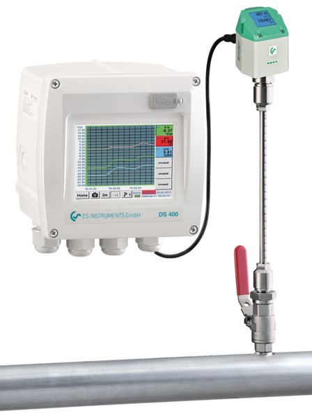 Ds 400 - capteur de débit d'air comprimé - cs instruments - étendue de mesure 89 à 19814 m³/h_0