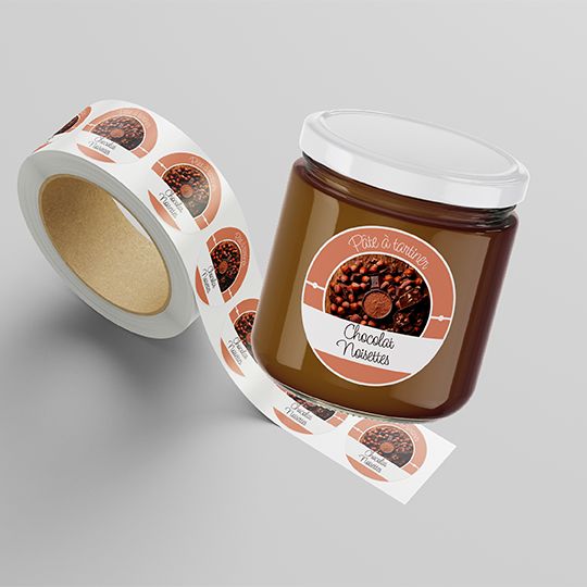 Étiquettes adhésives pour pots de pâte à tartiner - Interfas_0