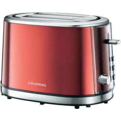 TOASTER GRUNDIG TA6330 ROUGE (MÉTALLISÉ), ACIER INOXYDABLE