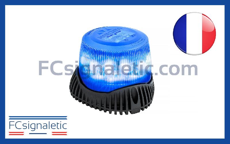 Gyrophare Gyroled M80 bleu embase ISO classe 1 STANDBY MERCURA 30576-00_0