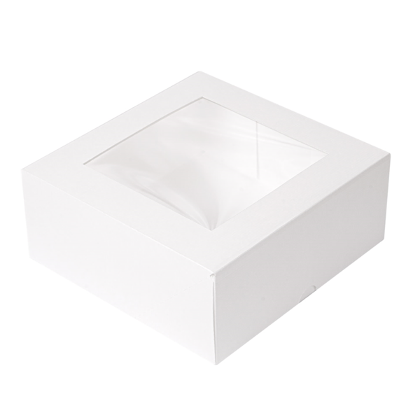 INNOVANT : Boites patissières en carton ondulé nano-micro blanc à fenêtre THEPACK® - BTPATCTONMFBC-GP03_0