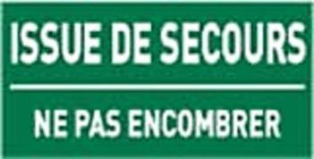 Issue de secours ne pas encombrer_0