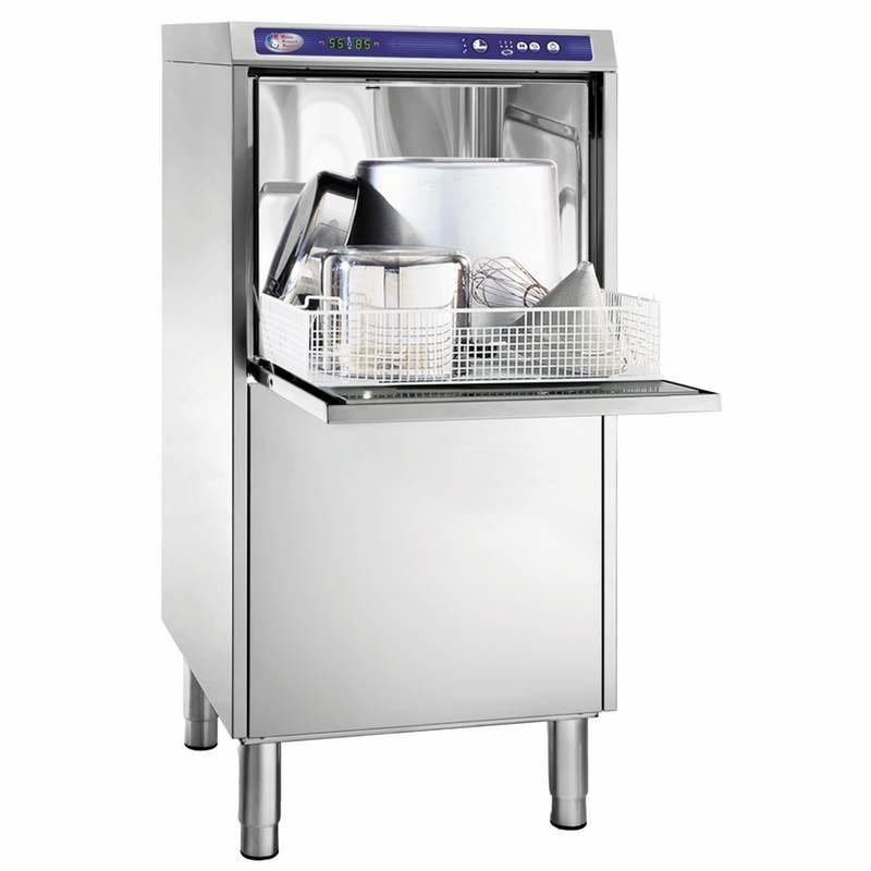 Lave-batterie professionnel compact en inox - Construction double paroi AISI 304 - Alimentation triphasée 380V_0