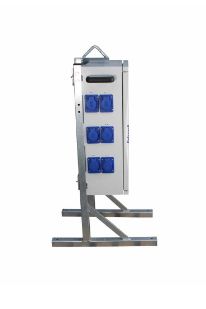 Mcpatc0080m1 - Armoire électrique de chantier H2MC - 7 prises - 2 poignées latérales - Polyester IP66/IK10_0