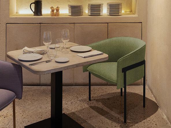 Fauteuil rembourré Marina design pour intérieur_0