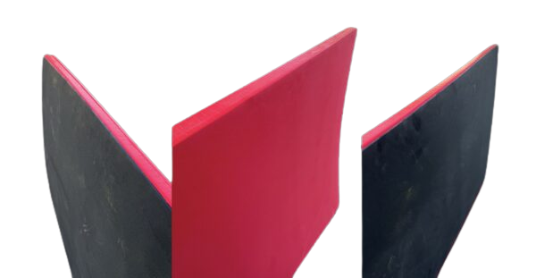 Mousse polyéthylène rouge + Noir ép 45mm au cm linéaire, format plaque 200 x 100 cm_0