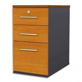 MT INTERNATIONAL CAISSON 3 TIROIRS HAUTEUR BUREAU MT1 CONFORT MERISIER - DIMENSIONS : L42 X H75 X P67 CM