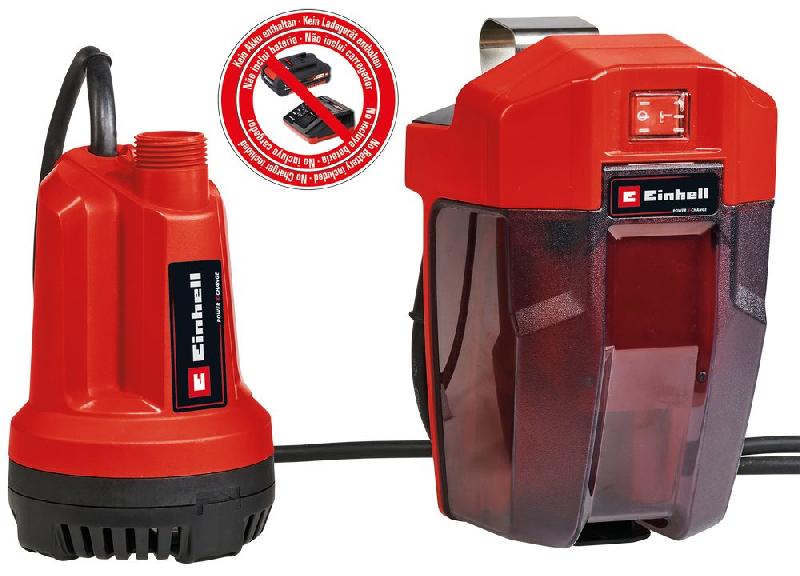 Pompe d’évacuation eaux claires sans fil GE-SP 18 Li - capacité 5000 l/h - profondeur d'immersion 4 m - sans batterie_0