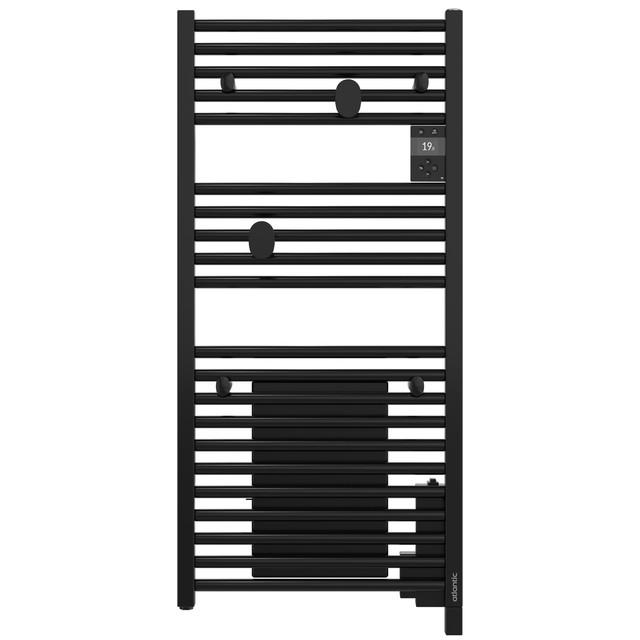 Radiateur sèche-serviettes connecté Doris 1000W Noir - Atlantic - 850482_0