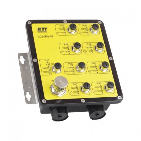 Switch Ethernet managé KGS-0862-WP-2W3510 - 8 ports Gigabit - IP65/67 - PoE/PSE+ - Monomode - Fibre 10 km_0