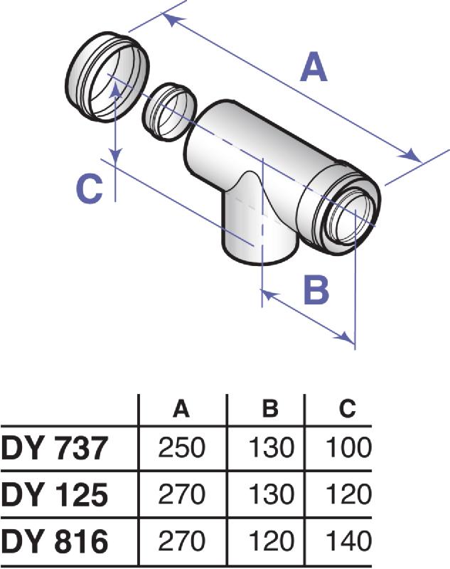 Té de visite alu/pps diamètre 80/125mm dy125 réf 84887525_0