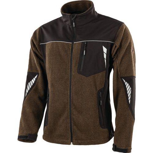 VESTE POLAIRE/SOFTSHELL COLORIS MARRON-NOIR TAILLE XL - ALBATROS