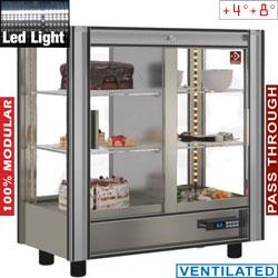 Vitrine réfrigérée traversante modulable 216 l positif - PGN-1/TR-R6_0