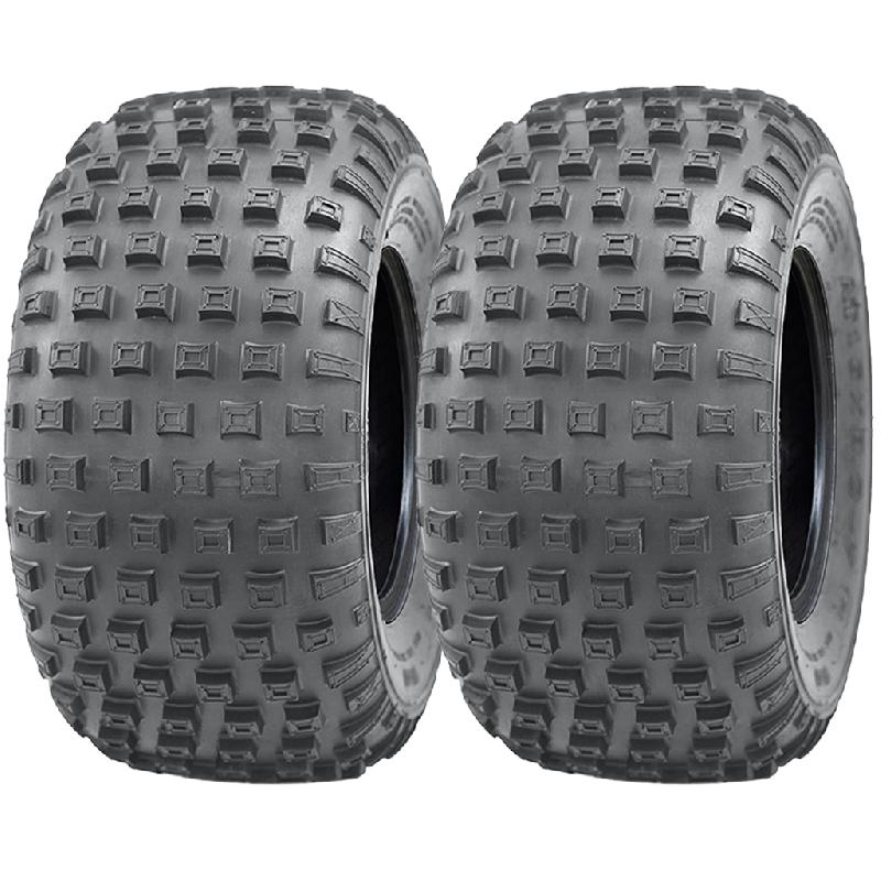 145/70-6 knobby ATV tyre Quad trailer wheels 50cc 90cc 110cc 75kg Wanda set of 2_0