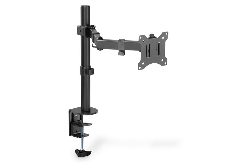 DIGITUS DA-90399 - Support d'écran plat de bureau pour écran 15'' à 32'' - Noir - Réglage manuel de la hauteur_0