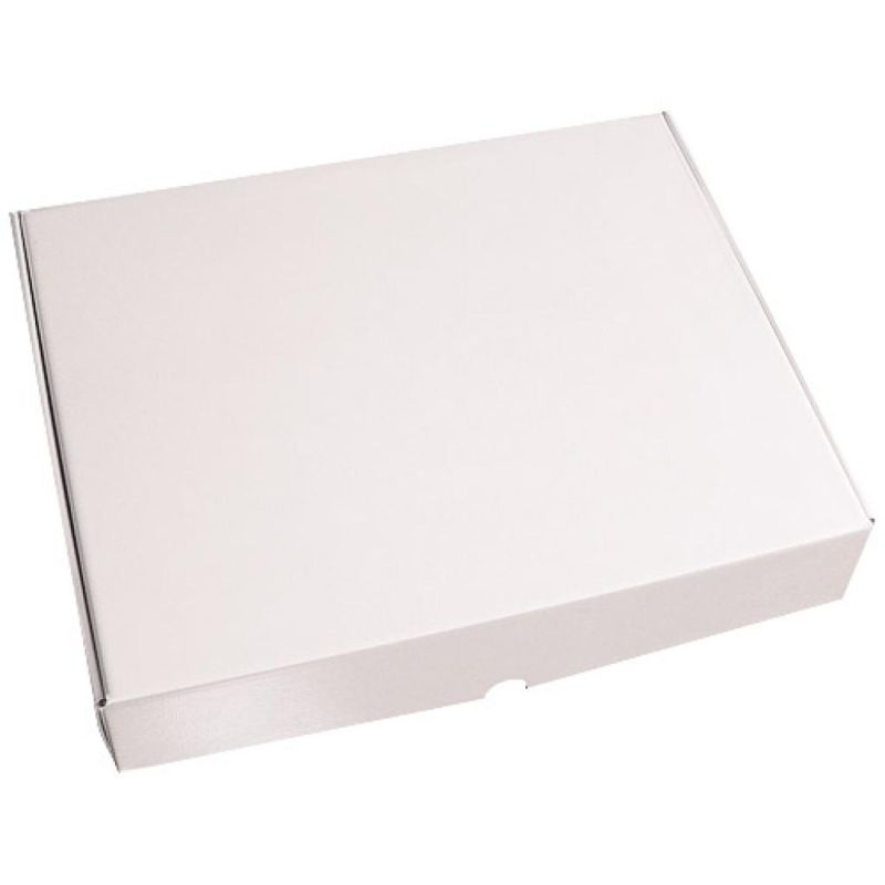 Boîte pâtissière blanche avec couvercle - firplast - dimensions (mm):200 x 150 x 70 - référence :120023_0