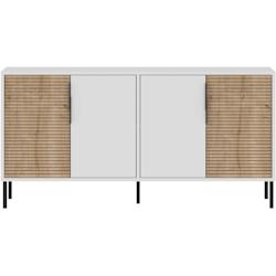 Buffet 4 portes en aggloméré Zerra Hanah Home - blanc 8684283803804_0