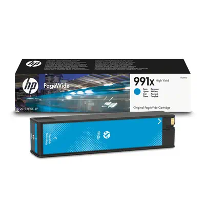 Cartouche dencre cyan PageWide HP 991X grande capacité authentique_0