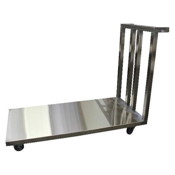 Chariot plateforme - plateau plein inox AISI 304 P 600 mm (Longueur, mm: 1200)_0