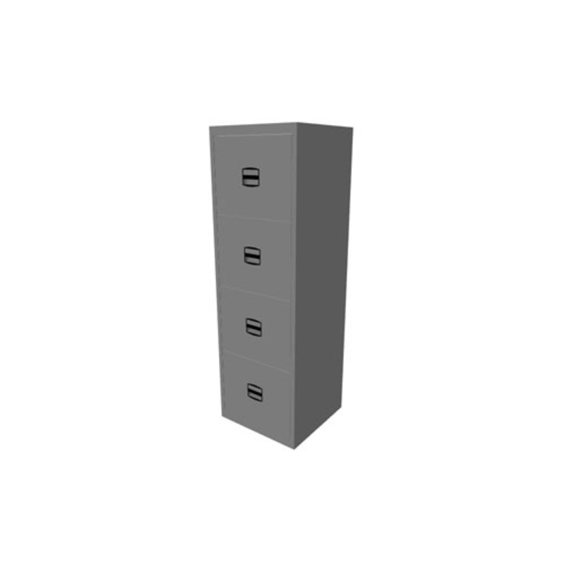 Classeur monobloc 4 tiroirs - Dossiers suspendus - Verrouillage central - EOL_0