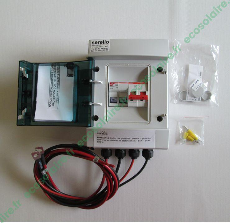 Coffret de protection batterie - 16A - Conforme norme UTE C 15-712-2 - Compatibilité Sunsaver et Solsum_0
