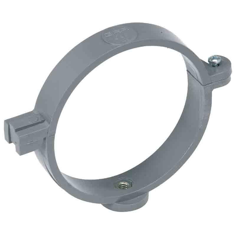 Collier à charnière CAB pour tuyau d'évacuation ø 100 mm - Gris - Marque Girpi_0