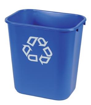 CORBEILLE PLASTIQUE MODULABLE POUR TRI SÉLECTIF 26,5 LITRES RUBBERMAID