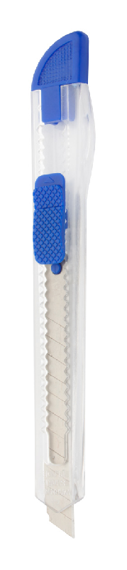 Cutter en plastique transparent - couleur bleue - 11g_0