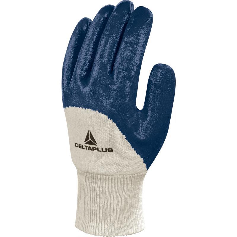 Gant nitrile dos aéré - poignet bord-côte tricot élastique - Réf. NI150_0