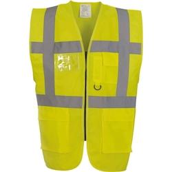 Gilet multifonction haute visibilité  jaune T.XL Yoko - XL jaune polyester 6933883201353_0