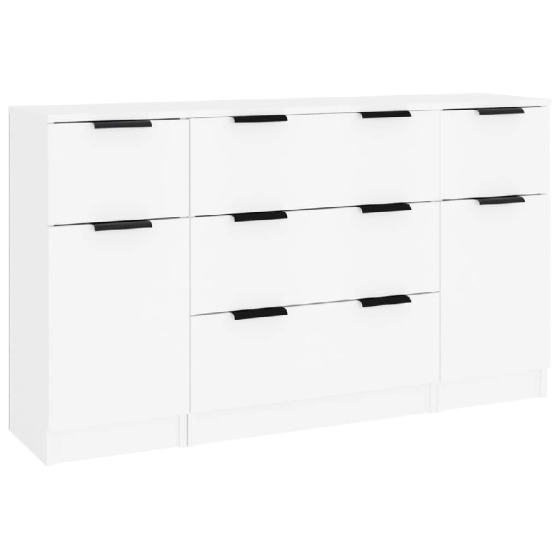 Helloshop26 - Buffet bahut commode armoire meuble de rangement organisateur cuisine salle de séjour salons 3 pcs bois d'ingénierie 02_0036995 - 3000_0