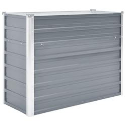 Helloshop26 - Jardinière lit surélevé plantes fleurs jardin acier galvanisé 100 x 40 x 77 cm gris 02_0001087 - 3000074461537_0